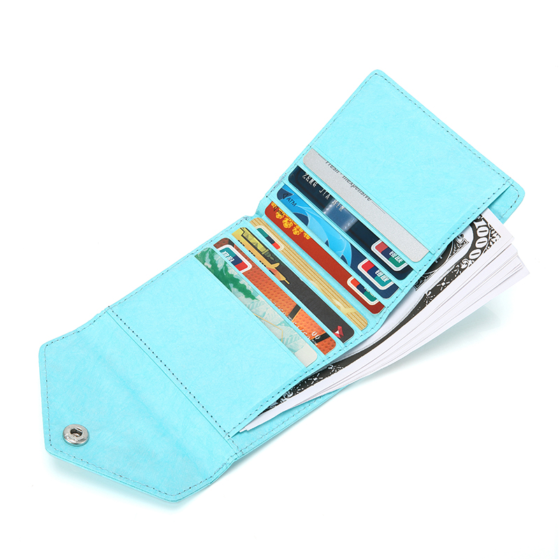 Women's RFID Trifold Wallet with Leaf Design - Secure Card Holder, Zipper Coin Pocket, and ID Window