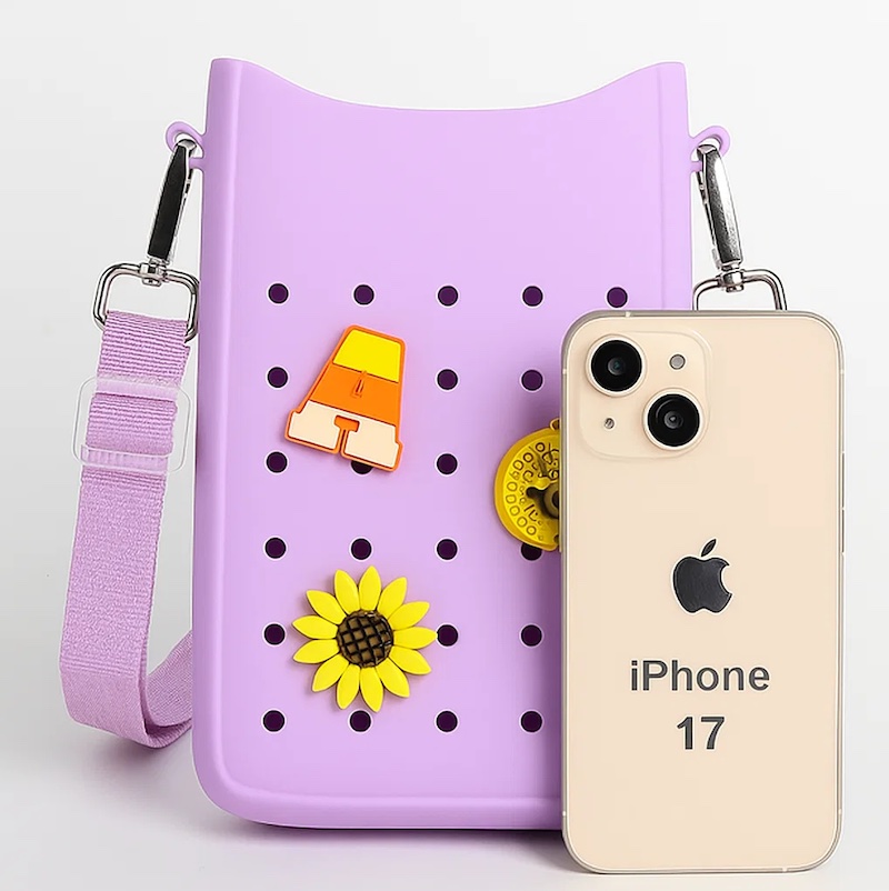 Fashion Candy Silicone Women's Shoulder Bag Fit for Iphone 17 , Pro, Pro Max– Waterproof & Portable Crossbody for Travel & Daily Use